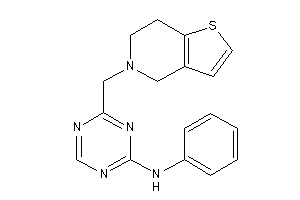 [4-(6,7-dihydro-4H-thieno[3,2-c]pyridin-5-ylmethyl)-s-triazin-2-yl]-phenyl-amine