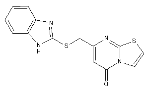 Image of 7-[(1H-benzimidazol-2-ylthio)methyl]thiazolo[3,2-a]pyrimidin-5-one