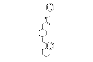 2-[4-(4H-1,3-benzodioxin-8-ylmethyl)piperazino]-N-benzyl-acetamide