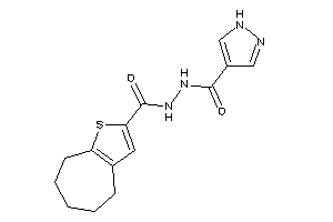 N'-(5,6,7,8-tetrahydro-4H-cyclohepta[b]thiophene-2-carbonyl)-1H-pyrazole-4-carbohydrazide