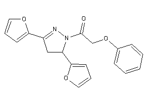 1-[3,5-bis(2-furyl)-2-pyrazolin-1-yl]-2-phenoxy-ethanone