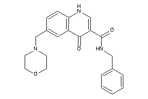 N-benzyl-4-keto-6-(morpholinomethyl)-1H-quinoline-3-carboxamide