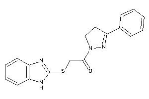 2-(1H-benzimidazol-2-ylthio)-1-(3-phenyl-2-pyrazolin-1-yl)ethanone