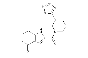 2-[3-(1,2,4-oxadiazol-5-yl)piperidine-1-carbonyl]-1,5,6,7-tetrahydroindol-4-one