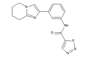 N-[3-(5,6,7,8-tetrahydroimidazo[1,2-a]pyridin-2-yl)phenyl]thiadiazole-5-carboxamide