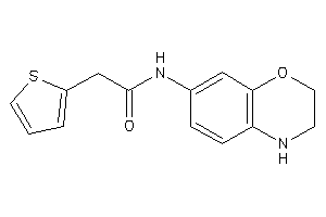 N-(3,4-dihydro-2H-1,4-benzoxazin-7-yl)-2-(2-thienyl)acetamide