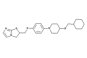 2-[[4-[4-(cyclohexylmethoxy)piperidino]phenoxy]methyl]-2,3-dihydroimidazo[2,1-b]oxazole