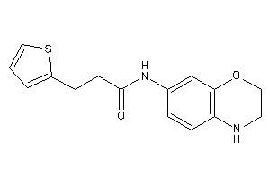 N-(3,4-dihydro-2H-1,4-benzoxazin-7-yl)-3-(2-thienyl)propionamide