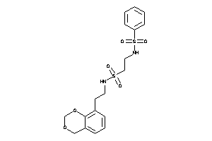 N-[2-[2-(4H-1,3-benzodioxin-8-yl)ethylsulfamoyl]ethyl]benzenesulfonamide