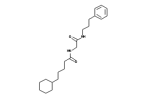 Image of 5-cyclohexyl-N-[2-keto-2-(3-phenylpropylamino)ethyl]valeramide