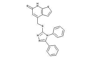 4-[[(4,5-diphenyl-1,2,4-triazol-3-yl)thio]methyl]-7H-thieno[2,3-b]pyridin-6-one