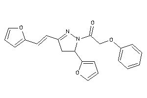 1-[5-(2-furyl)-3-[2-(2-furyl)vinyl]-2-pyrazolin-1-yl]-2-phenoxy-ethanone