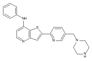 Phenyl-[2-[5-(piperazinomethyl)-2-pyridyl]thieno[3,2-b]pyridin-7-yl]amine