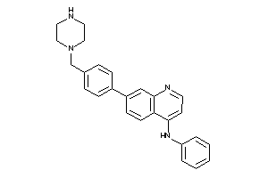 Phenyl-[7-[4-(piperazinomethyl)phenyl]-4-quinolyl]amine