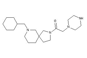 1-[7-(cyclohexylmethyl)-3,7-diazaspiro[4.5]decan-3-yl]-2-piperazino-ethanone