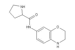 N-(3,4-dihydro-2H-1,4-benzoxazin-7-yl)pyrrolidine-2-carboxamide