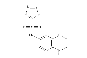 N-(3,4-dihydro-2H-1,4-benzoxazin-7-yl)-1,3,4-thiadiazole-2-sulfonamide