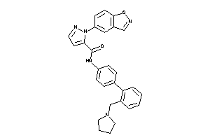 2-indoxazen-5-yl-N-[4-[2-(pyrrolidinomethyl)phenyl]phenyl]pyrazole-3-carboxamide