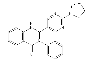 3-phenyl-2-(2-pyrrolidinopyrimidin-5-yl)-1,2-dihydroquinazolin-4-one