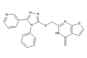 2-[[[4-phenyl-5-(3-pyridyl)-1,2,4-triazol-3-yl]thio]methyl]-3H-furo[2,3-d]pyrimidin-4-one