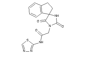 2-(2,5-diketospiro[imidazolidine-4,1'-indane]-1-yl)-N-(1,3,4-thiadiazol-2-yl)acetamide