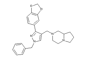 2-[[3-(1,3-benzodioxol-5-yl)-1-benzyl-pyrazol-4-yl]methyl]-3,4,6,7,8,8a-hexahydro-1H-pyrrolo[1,2-a]pyrazine