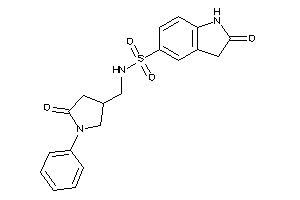 2-keto-N-[(5-keto-1-phenyl-pyrrolidin-3-yl)methyl]indoline-5-sulfonamide