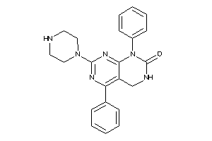 Image of 4,8-diphenyl-2-piperazino-5,6-dihydropyrimido[4,5-d]pyrimidin-7-one