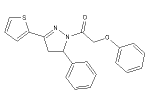 2-phenoxy-1-[5-phenyl-3-(2-thienyl)-2-pyrazolin-1-yl]ethanone