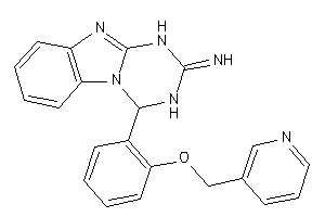 Image of [4-[2-(3-pyridylmethoxy)phenyl]-3,4-dihydro-1H-[1,3,5]triazino[1,2-a]benzimidazol-2-ylidene]amine