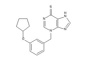 3-[3-(cyclopentoxy)benzyl]-7H-purine-6-thione