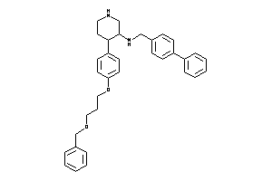 [4-[4-(3-benzoxypropoxy)phenyl]-3-piperidyl]-(4-phenylbenzyl)amine