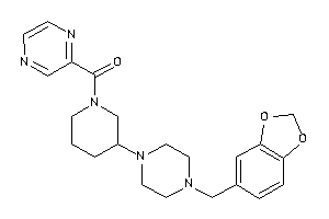 [3-(4-piperonylpiperazino)piperidino]-pyrazin-2-yl-methanone