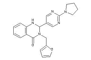 3-(2-furfuryl)-2-(2-pyrrolidinopyrimidin-5-yl)-1,2-dihydroquinazolin-4-one