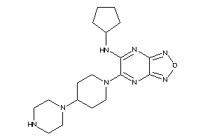 Cyclopentyl-[5-(4-piperazinopiperidino)furazano[3,4-b]pyrazin-6-yl]amine
