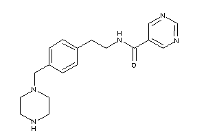 Image of N-[2-[4-(piperazinomethyl)phenyl]ethyl]pyrimidine-5-carboxamide