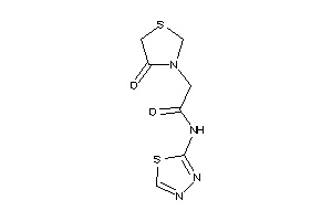 2-(4-ketothiazolidin-3-yl)-N-(1,3,4-thiadiazol-2-yl)acetamide