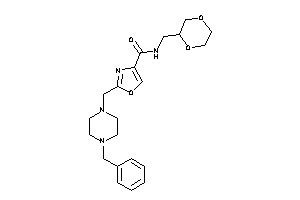 2-[(4-benzylpiperazino)methyl]-N-(1,4-dioxan-2-ylmethyl)oxazole-4-carboxamide