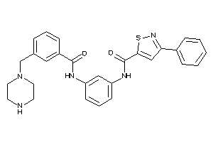 Image of 3-phenyl-N-[3-[[3-(piperazinomethyl)benzoyl]amino]phenyl]isothiazole-5-carboxamide