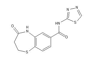 4-keto-N-(1,3,4-thiadiazol-2-yl)-3,5-dihydro-2H-1,5-benzothiazepine-7-carboxamide