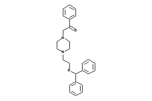 2-[4-(2-benzhydryloxyethyl)piperazino]-1-phenyl-ethanone