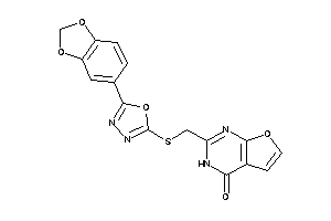 2-[[[5-(1,3-benzodioxol-5-yl)-1,3,4-oxadiazol-2-yl]thio]methyl]-3H-furo[2,3-d]pyrimidin-4-one