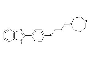 2-[4-[3-(1,4-diazepan-1-yl)propoxy]phenyl]-1H-benzimidazole