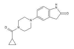 5-[4-(cyclopropanecarbonyl)piperazino]oxindole