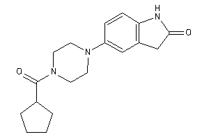 5-[4-(cyclopentanecarbonyl)piperazino]oxindole