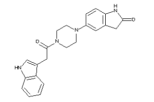 5-[4-[2-(1H-indol-3-yl)acetyl]piperazino]oxindole