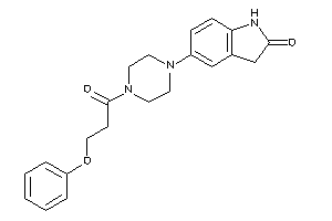 5-[4-(3-phenoxypropanoyl)piperazino]oxindole