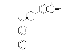 5-[4-(4-phenylbenzoyl)piperazino]oxindole