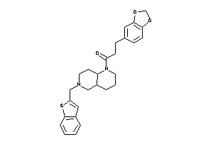 3-(1,3-benzodioxol-5-yl)-1-[6-(benzothiophen-2-ylmethyl)-2,3,4,4a,5,7,8,8a-octahydro-1,6-naphthyridin-1-yl]propan-1-one