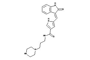 5-[(2-ketoindolin-3-ylidene)methyl]-N-(3-piperazinopropyl)-1H-pyrrole-3-carboxamide